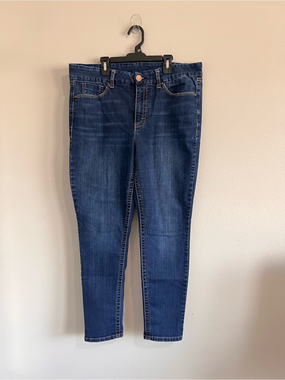Seven7 Dark Blue Skinny Jeans